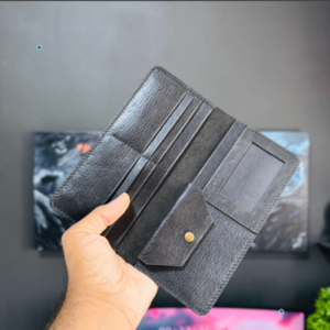 Handmade Premium Ostrich Leather Long Wallet - Cognac Brown (Copy)